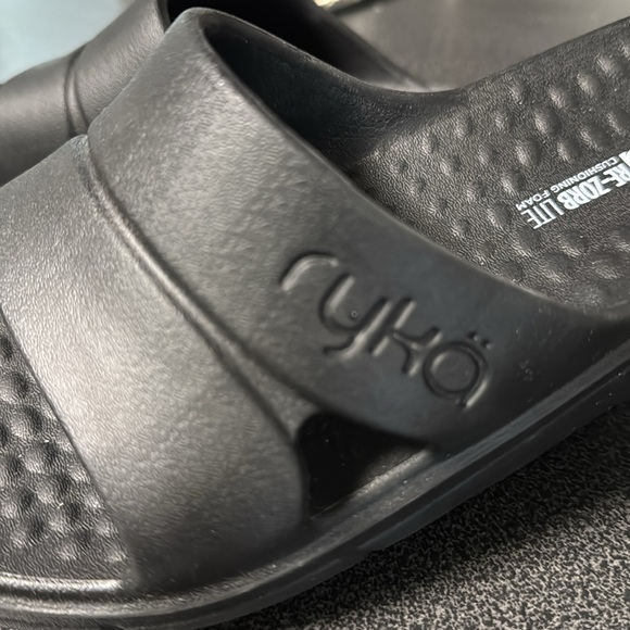 Ladies black ryka slides - Picture 4 of 5